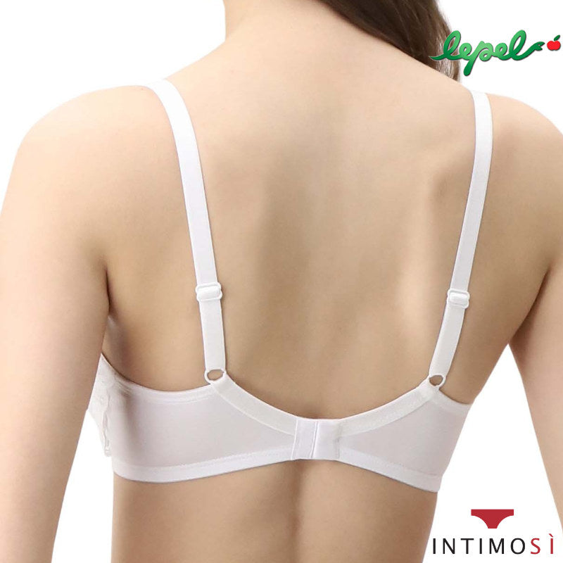 Reggiseno da donna Lepel bianco con pizzo e tulle